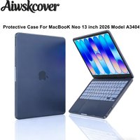 Case MacBook Neo Case 13 inch 2026 Release Model A3404, Seamlessly Closes&Fingerprints-Resistant Protective Hard Shell Cover