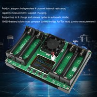 2Ch 4CH LCD Display Battery Capacity Tester MAh MWh Lithium Battery Digital Battery Power Detector 18650 Battery Tester Type-C
