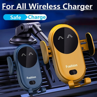 Automatic 15W Car Wireless Charger for iPhone 13 12 14 XR X 15Samsung S20 S10 Magnetic USB Infrared Sensor Phone Holder Mount