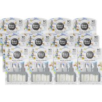 12x Perfect Scents Plug In Refill Air Freshener Compatible with 3volution, White Flowers Fragrance 20ml Each Long Lasting Home F