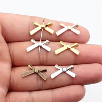 WYSIWYG 20pcs 20x12mm 6 Colors Bow Bead Charms Pendant For DIY Jewelry Making Handmade Jewelry Craft Findings
