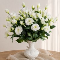 Artificial Lisianthus Flowers 70cm 4/10pc Fake Flowers for Table Centerpiece Wedding Bridal Indoor Home Room Party Decoration