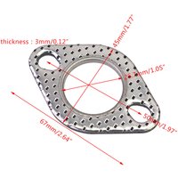 Full set Exhaust Bolt Gasket Metal Exhaust Stud Nut Kit Fit for GY6125cc 150cc Scooters ATVs Go Karts Moped Quad