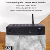 Lossless HIFI Digital Audio Decoder Built-in ES9039Q2M DAC QCC5124 Bluetooth 5.2 XLR Balanced Output Fever-grade Audio Player