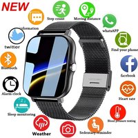 LAXASFIT 2025, neue Smartwatch für Männer und Frauen, Geschenk, voller Touchscreen, Sport-Fitness-Uhr, Bluetooth-Anruf, digitale Smartwatch