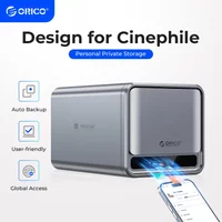 ORICO Dual Bay MetaCube Household Storage 3.5' HDD/SSD Dual-bay NAS with Automatic Backup Remote Access with Offline BT Download