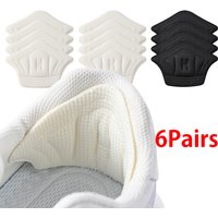 6pair/12pcs Insoles Heel Pads Lightweight For Sport Shoes Adjustable Size Back Sticker Antiwear Feet Pad Cushion Insole Heel