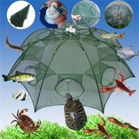 Automatic Fishing Net Shrimp Cage Fishing Bait Trap Crab Net Crawdad Shrimp Cast Dip Cage Fish Minnow Foldable