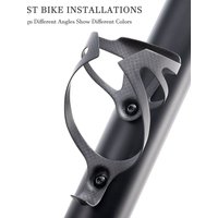HUALONG 3K Carbon Fiber Bicycle Water Bottle Cage Road MTB Gravel Bike Water Bottle Holder Cages, Matte Black, Weight (16±2g)
