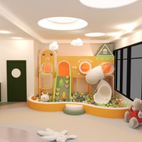 Toddler Home Use Grade Climbing Slide Washable Covers Softplay Equipment Children Soft Play Equipment Set Kids Indoor Playground
