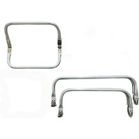 15cm 20cm 25cm Doctor Aluminum Tube Handle Buckle DIY Bags Clutch Handles Hardware Accessories
