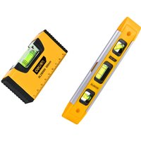 1/2/3PCS 100/230mm Torpedo Level Magnetic Resistant Bubble Level Tool Multifunction Household Measuring Tools Level Measures