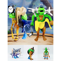 Italian Brainrot Figurine Toy Tung Tung Tung Sahur Ornament Tralalero Tralala Action Figurine Fusion Edition Desktop Ornament