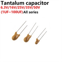 20/10/5PCS DIP Tantalum Capacitor 16V 25V 35V 0.1UF 1UF 2.2UF 4.7UF 10UF 22UF 33UF 47UF 100UF 104 224 474 105 225 106 476 107
