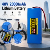 2026 VISET 48V10-20Ah 18650 Li-ion battery with built-in BMS 250-1500W high-power battery EScooter Ebike Battery Pack charger