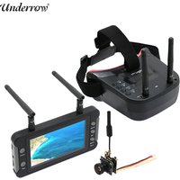 5.8G 40CH Dual Antennas FPV Goggles Monitor Video Glasses Headset HD W/ 5.8G 25mW transmitter fpv camera + Osd for Racing Drone
