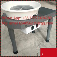 450W Pottery Wheel 30cm Ceramic Wheel Machine Lift Legs Foot Pedal DIY Tool Kit for Work Art Craft DIY Forward +Reverse Rotatio