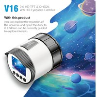 Electronic Eyepiece Camera with 2K HD Video & WiFi Optical Eyepiece Recorder 2-Inch Screen for Astrophotography Birds Watching