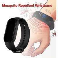 Wearable Mosquito Repellent Unisex Wristband Physical & Ultrasonic Non-Chemical Bracelet For Home & Outdoor Sport with Battery