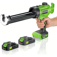 Kabellose Hand-Silikonpistole mit LED-Licht und einstellbarer Geschwindigkeit für Bauarbeiten, Glaskleberkartuschen, elektrische Klebepistole für Makita-Akkus