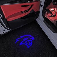 2PCS For Dodge Challenger 2008-2019 SRT Demon Car Light Bat Logo Door Decor Shadow LED Welcome Laser Projector Lamps