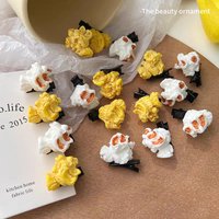 Cute Handmade Realistic Popcorn Hair Clip for Girls, Side Bangs and Forehead Hairpin Headwear