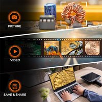 Elikliv EM4K-AF Flex 10,1'' Autofokus-Digitalmikroskop mit Arm, 4K-Löt-Mikroskop für Elektronik, 2000X HDMI-Mikroskop, IPS, 52MP, Uhrmacher-Lupe, Ganzmünzansicht für Münzsammler