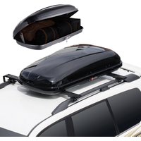 SucceBuy Dachladungsträger, Dachladungsbox, ABS-Hartschalen-Dachbox mit beidseitiger Öffnung und 2 verstärkten Riemen, aerodynamisch