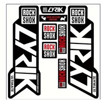 1SET Cool Holographic "Rock Shox Lyrik" Sticker Set, Fit for Wallets, USB Drives, Calendars, Craft Boxes & Backpacks