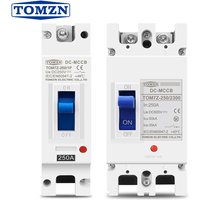 TOMZN Solar Molded Case Circuit Breaker MCCB Overload Protection Switch Protector for Solar Photovoltaic PV 1P 2P