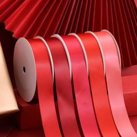 YAMA 25 28 32 38 mm 100yards/lot Double Face Satin Ribbon Red 24 colors for Party Wedding Decoration Handmade Rose Ribbons