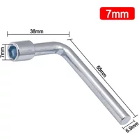 L-shaped Socket Wrench Elbow 7-shaped 7 8 10 12 13 14 Mm Hex Key Hexagonal Mouth Chromium-vanadium Steel Hand Tools Accessories