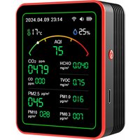 Multifunctional Digital Air Quality Monitor CO2 CO TVOC HCHO PM Meter Digital Temperature Humidity Tester Home Air Detector New