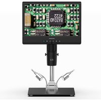 Andonstar AD249M 10'' LCD Display Digital Microscope for Adults with 3 Lens Soldering Microscope and Biological Microscope Kit