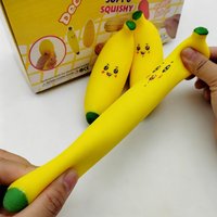 New Kawaii Fruit Banana Squishy Toy, Comfortable Touch Squeeze Toy Stress Relief Plaything for Daily Relaxation & Entertainment