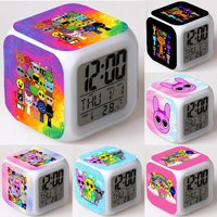 Sprunki Alarm Clocks Incredibox Night Light Color Change 7 Led Desk Home Decor Anime Kids Boys Girls Cartoon Birthday Gift