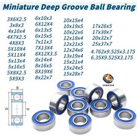 10PCS Small Bearings ABEC-7 Blue Rubber Seald 4X7X2.5 3X6X2.5 8x22x7 10x15x4 6x13x5 8x16x5 15x24x5 15x28x7 686 608 bearing