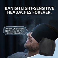 Migraine Relief Cap For Headache Ice Pack Gel Cold Compression Hat Stretchable Therapy Mask For Puffy Eyes Stress SIleep Aid