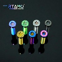 AliExpress RTAMO Gr5 Titanium Alloy Bolt M6x12/15/20/25/30/35/40/45mm for Motorcycle Bicycle Modified Screw