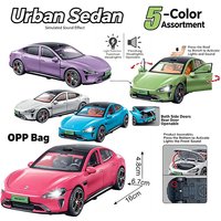 1pcs Small Su Sound Light Inertial Car Model, Three Door Collectible Toy, Super Car Gift for Kids Aged 3+, Unisex Figurine