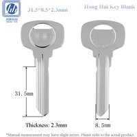 5-100pcs VO1H Brass Key Blank White Nickel Plated Large Head House Door Key Replacement for Locksmith Key Cutting Machine Supply