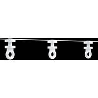 White Ripple Fold Curtains Runner Wave S Fold Curtain Track Runner Width 11.7mm Drape Slider Runner Wave Curtain Accessories