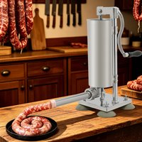 3L Vertical Manual Sausage Stuffer Machine Stainless Steel Sausage Maker Filling Sausage Filler Meat Tool for Making Salami-style Sausages Grilled Sausages