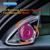 64 Colors 4D Rotating Tweeter Speaker For Mercedes Benz W213 W214 W254 W236 W206 A/GLA/GLE/GLS/S-Class Car 4D Treble Horn Refit