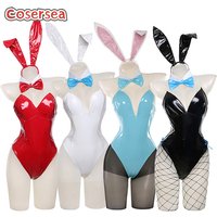 Cosersea Kakudate Karin Bunny Cosplay Costume Blue Archive Asuna Ichinose Murokasa Akane Neru Mikamo Jumpsuit Outfit Fullset