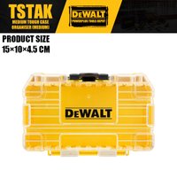 DEWALT TSTAK Medium Tough Storage Case Heavy Duty Durable Power Tool Accessory Storage Box for Job Site and Workshop