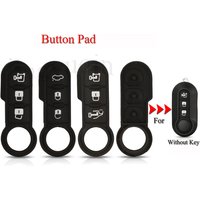 jingyuqin Remote Car Key Shell Button Pad For Fiat 500 Panda Punto Bravo Ducato Peugeot Boxer Citroen Jumper 2/3Buttons