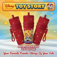 1pc 25oz Disney Toy Story Woody Buzz Jessie Stainless Steel Tumbler Insulated Travel Mug with Straw Hanging Rope Portable Cup