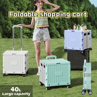 Folding shopping cart supermarket trolley outdoor trolley, trailer large capacity portable small shopping cart