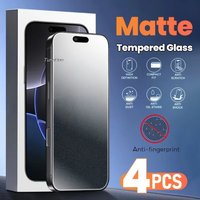 4pcs Matte Tempered Glass For Samsung A16 A15 A14 A13 A26 A25 A24 A23 A22 A36 A35 A34 A33 A32 A56 5g A55 A54 A53 A52 A06 A05 A04